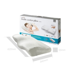 Gối Memory Foam 50D LocknLock HLW114 (62 x 34 x 10 cm) cao su non đàn hồi cao êm ái và hỗ trợ tối ưu cho cổ và vai