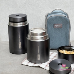 Bình Ủ Inox 304 Kaiyo 750ml Giữ Nhiệt Cực Tốt 24 Giờ Kèm Túi Đựng