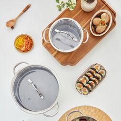Bộ nồi Haatz inox 304 Jang Taste 16cm - 20cm - 24cm