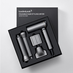 Máy sấy và tạo kiểu tóc gấp gọn LocknLock Foldable Hair Styling Dryer ENA626GRY