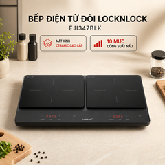 Bếp Điện Từ Đôi Locknlock Dual Induction Cooktop EJI347BLK