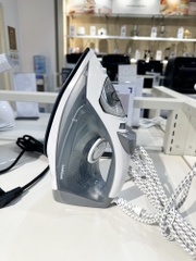 Bàn là | bàn ủi hơi nước LocknLock Steam Iron 2200W mặt bàn ủi phủ ceramic ENI354GRY- Màu xám