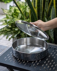 Chảo inox 316 HAATZ đúc liền khối thành đứng