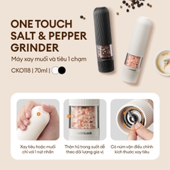 Máy xay muối & tiêu 1 chạm LocknLock One Touch Salt & Pepper Grinder CKO118