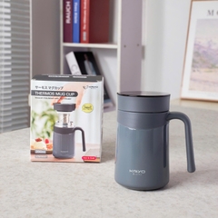 Cốc giữ nhiệt 2 lớp inox 304 Kaiyo kèm lõi lọc trà 350ml