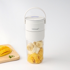 Máy xay sinh tố cầm tay LocknLock Vacuum Portable Blender EJJ346IVY 475ml pin sạc, có hút chân không giữ tươi sinh tố