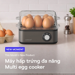 Máy hấp trứng và đa dạng món hấp khác LocknLock Multi Egg Cooker EJE223GRY