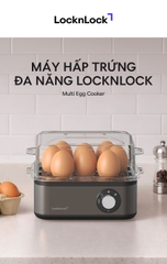 Máy hấp trứng và đa dạng món hấp khác LocknLock Multi Egg Cooker EJE223GRY