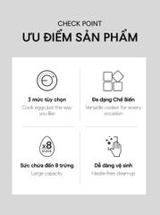 Máy hấp trứng và đa dạng món hấp khác LocknLock Multi Egg Cooker EJE223GRY