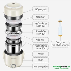 Hộp Cơm Điện Lock&Lock EJR226IVY 2 Lít