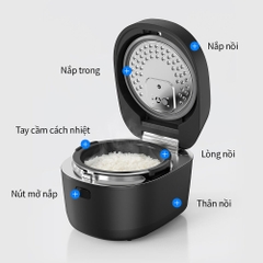 Nồi cơm điện cao tần LocknLock 1.2L EJR586BLK