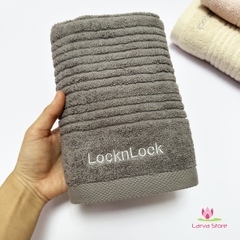 Khăn Lau Tóc Cotton 100% LocknLock Dày Dặn Thấm Hút Tốt Size 40cm x 80cm ETM002