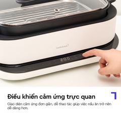 Nồi lẩu điện đa năng LocknLock Multicooker EJP261WHT dung tích 6 lít