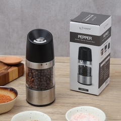 Dụng cụ xay tiêu lưỡi sứ KAIYO mã KPG-6179 với 4 mức điều chỉnh độ thô mịn linh hoạt