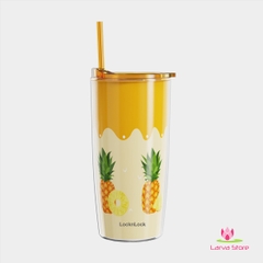 Ly Nhựa 2 lớp LocknLock Cold Cup HAP524 600ml | HAP528 720ml