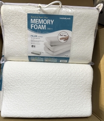 Gối Memory Foam LocknLock ruột cao su non mút hoạt tính thoáng khí 50D HLW111