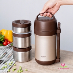 Bộ hộp cơm giữ nhiệt Kaiyo 1600ml