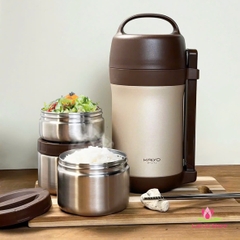 Bộ hộp cơm giữ nhiệt Kaiyo 1600ml
