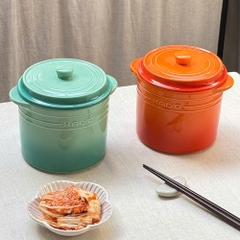 Hũ gốm sứ muối dưa cà Rainbow Kaiyo dung tích 2 lít