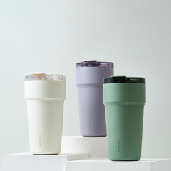 Ly giữ nhiệt LocknLock Metro Cafe Top Handle inox 304 lòng phủ sứ giữ nguyên hương vị đồ uống LHC4416 710ml