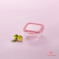 Hộp Thủy Tinh Rose Glass Lock&Lock Chịu Nhiệt Màu Anh Đào