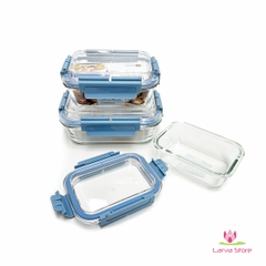 Hộp Thủy Tinh Chịu Nhiệt LocknLock Nắp Vòm Nhựa Tritan LLG491 - LLG492 - LLG493