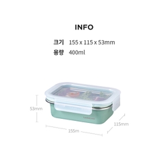 Hộp đựng thực phẩm bằng thép không gỉ inox 304 LocknLock LST512- LST513 - LST514- LST516