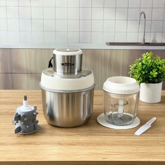 Máy xay đa năng CIM382 Haatz 500W (1 cối inox, 1 cối thủy tinh, kèm lõi đánh ruốc bóc tỏi)
