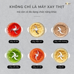 Máy Xay Thịt Bear 2L SB-MA02L - Màu trắng | Bản Quốc tế
