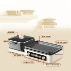 Nồi lẩu nướng BEAR GR-5H22R83