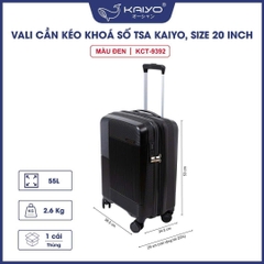 Vali cần kéo khóa số TSA Kaiyo 20 inch