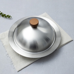 Xửng hấp inox 304 vung vòm Kaiyo 31cm đặt vừa các size nồi miệng từ 24cm đến 30cm