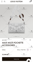 LV MAXI MULTI POCHETTE ACCESSOIRES M21056 - LIKE AUTH 99%