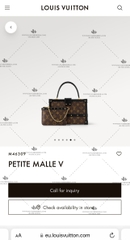 LV PETITE MALLE V M46309 - LIKE AUTH 99%