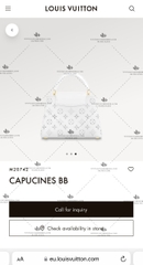 LV CAPUCINES BB M20742 - LIKE AUTH 99%
