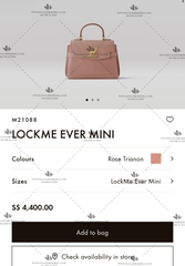 LV LOCKME EVER MINI M21088 - LIKE AUTH 99%
