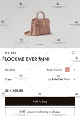 LV LOCKME EVER MINI M21088 - LIKE AUTH 99%