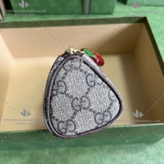 GUCCI COIN PURSE WITH DOUBLE G STRAWBERRY 726253 - LIKE AUTH 99%