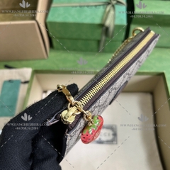 GUCCI WRIST WALLET WITH DOUBLE G STRAWBERRY 726250 - LIKE AUTH 99%