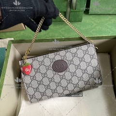 GUCCI WRIST WALLET WITH DOUBLE G STRAWBERRY 726250 - LIKE AUTH 99%
