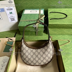 GUCCI HALF-MOON-SHAPED MINI BAG WITH INTERLOCKING G 726843 - LIKE AUTH 99%