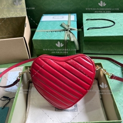 GUCCI INTERLOCKING G MINI HEART SHOULDER BAG 751628 - LIKE AUTH 99%