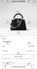 LV CAPUCINES BB BAG M21641 - LIKE AUTH 99%