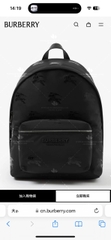 BURBERRY EKD JACQUARD BACKPACK - LIKE AUTH 99%