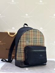 BURBERRY MESH BACKPACK WITH CHECK PATTERN - LIKE AUTH 99%