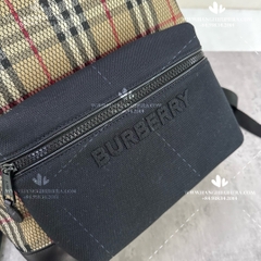 BURBERRY MESH BACKPACK WITH CHECK PATTERN - LIKE AUTH 99%