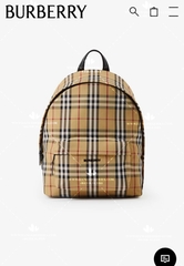 BURBERRY CHECK BACKPACK - LIKE AUTH 99%