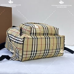 BURBERRY CHECK BACKPACK - LIKE AUTH 99%