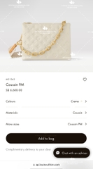 LV COUSSIN PM M21262 CREAM - LIKE AUTH 99%