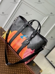 LV x YK WEEKEND TOTE MONOGRAM ECLIPSE CANVAS M46434 - LIKE AUTH 99%